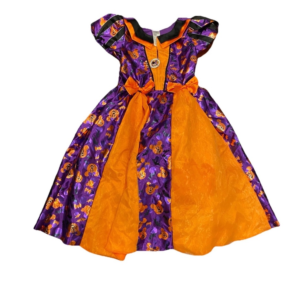 Disney Minnie Mouse Witch Halloween Costume Dress Orange (read Description)